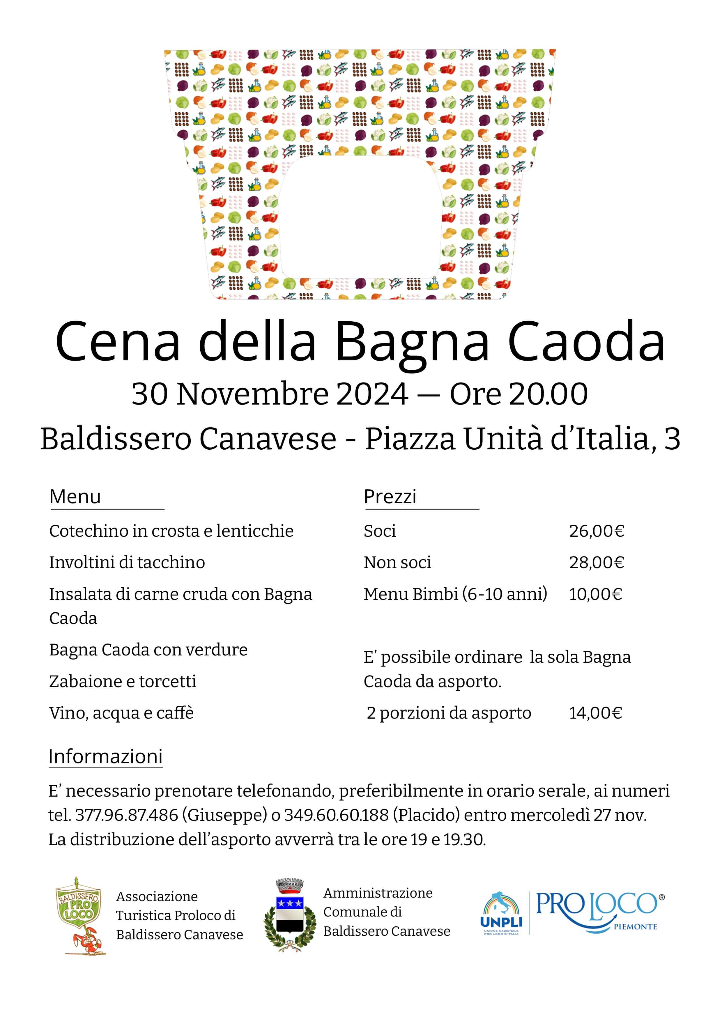 Manifesto della Cena della Bagna Caoda 2024